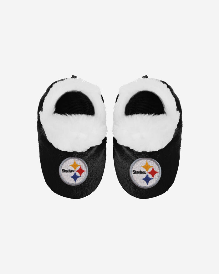 Pittsburgh Steelers Logo Baby Bootie Slipper FOCO - FOCO.com