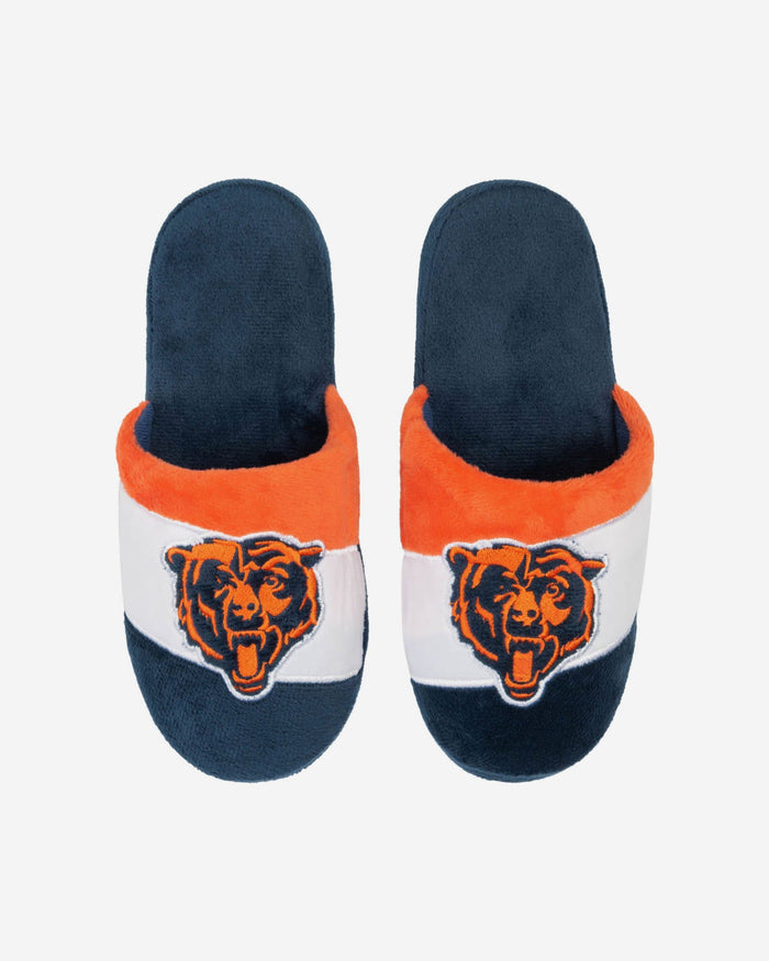 Chicago Bears Youth Colorblock Slide Slipper FOCO S - FOCO.com