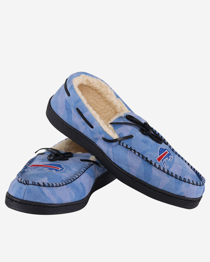 Buffalo Bills Printed Camo Moccasin Slipper FOCO - FOCO.com