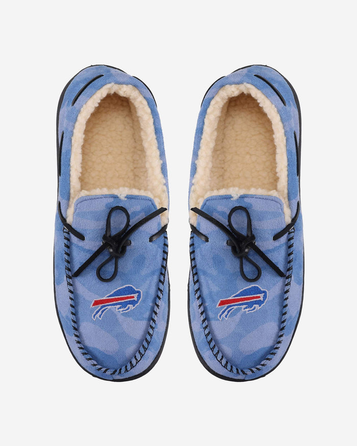 Buffalo Bills Printed Camo Moccasin Slipper FOCO - FOCO.com