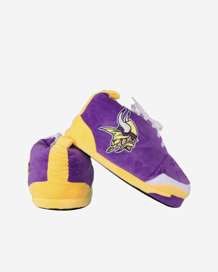 Minnesota Vikings Youth Plush Sneaker Slipper FOCO - FOCO.com