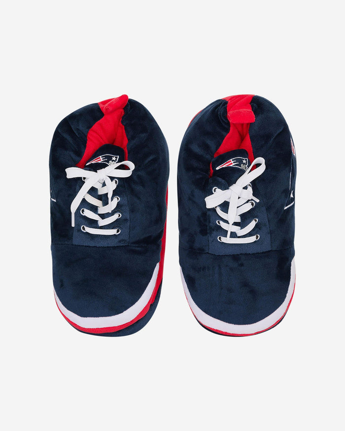 New England Patriots Youth Plush Sneaker Slipper FOCO - FOCO.com