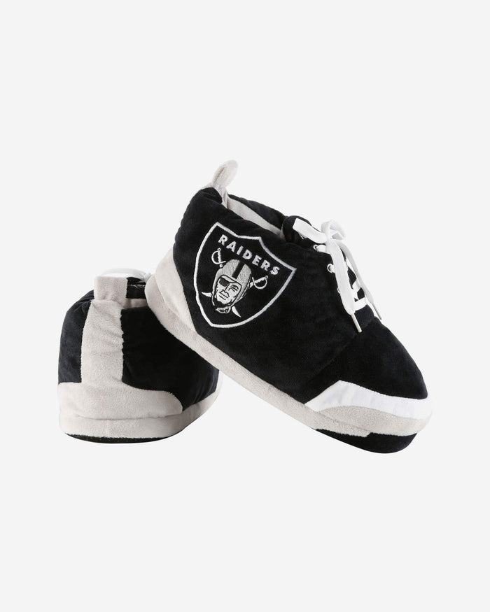 Las Vegas Raiders Youth Plush Sneaker Slipper FOCO - FOCO.com