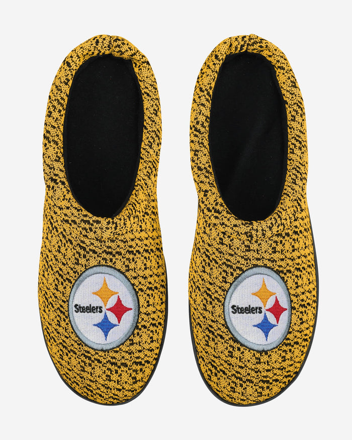 Pittsburgh Steelers Poly Knit Cup Sole Slipper FOCO - FOCO.com