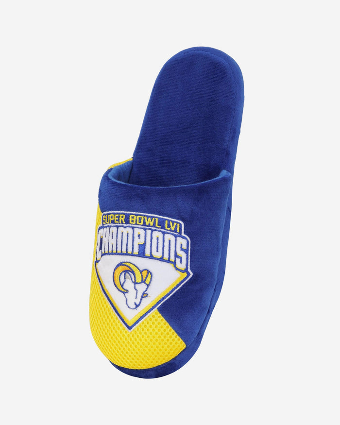 Los Angeles Rams Super Bowl LVI Champions Staycation Slipper FOCO - FOCO.com