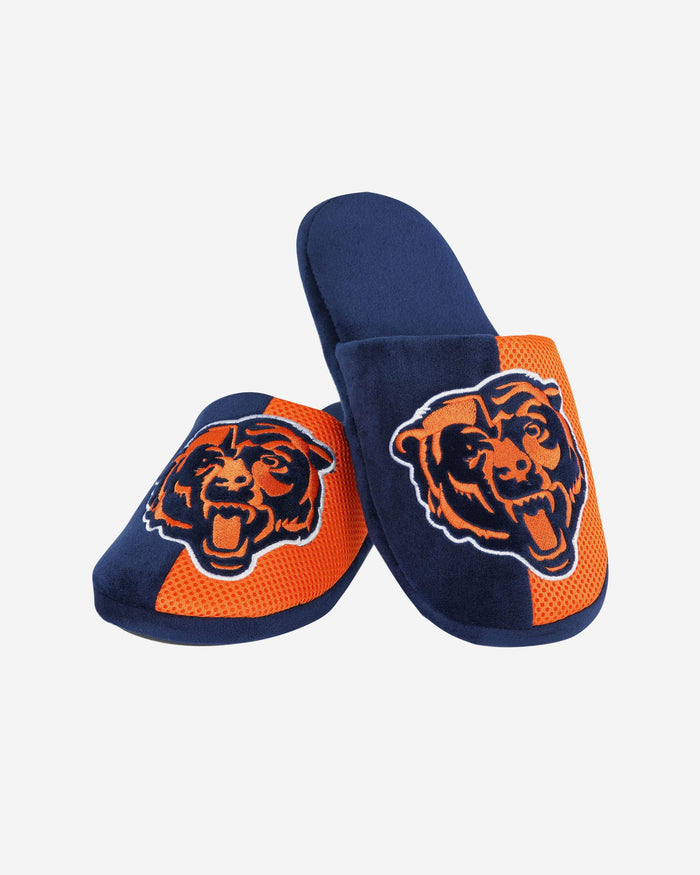 Chicago Bears Youth Team Logo Staycation Slipper FOCO - FOCO.com