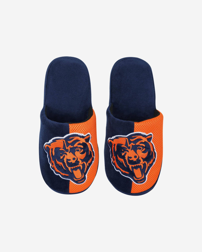 Chicago Bears Youth Team Logo Staycation Slipper FOCO - FOCO.com