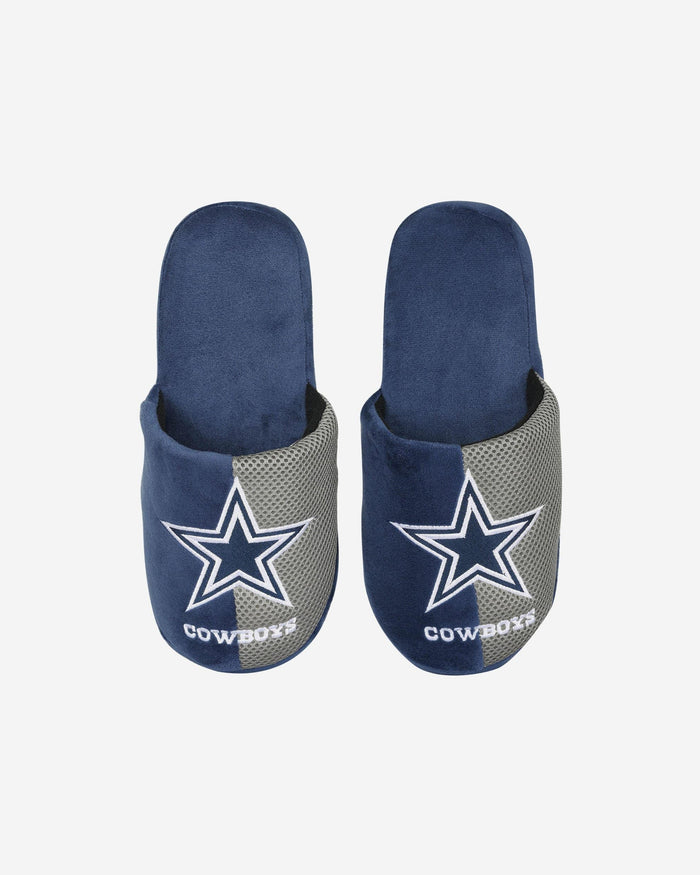 Dallas Cowboys Youth Team Logo Staycation Slipper FOCO - FOCO.com