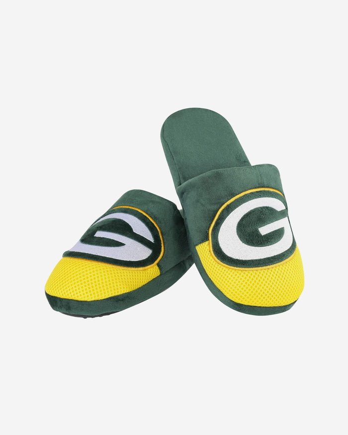 Green Bay Packers Youth Team Logo Staycation Slipper FOCO - FOCO.com