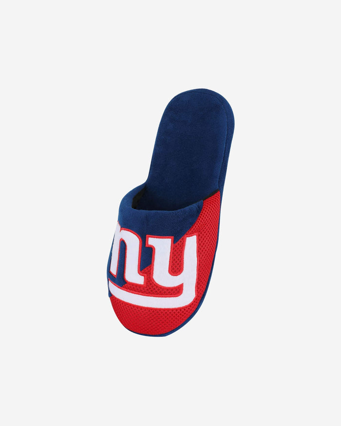 New York Giants Youth Team Logo Staycation Slipper FOCO - FOCO.com