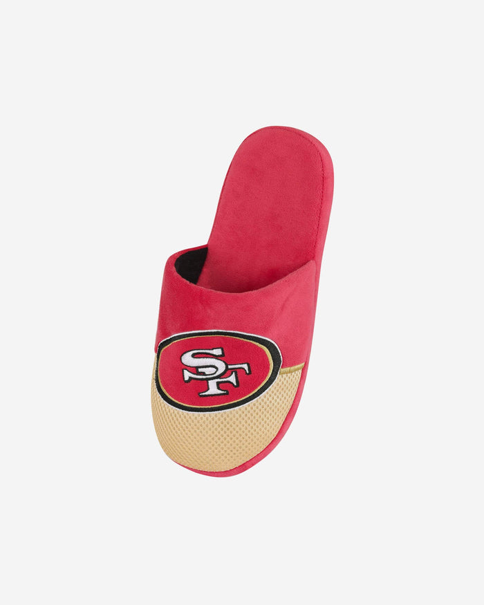 San Francisco 49ers Youth Team Logo Staycation Slipper FOCO - FOCO.com