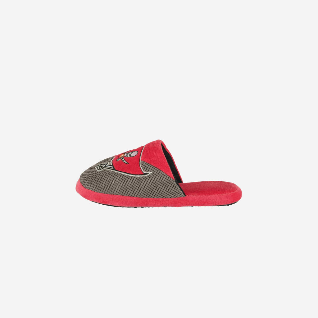 Tampa Bay Buccaneers Youth Team Logo Staycation Slipper FOCO S - FOCO.com