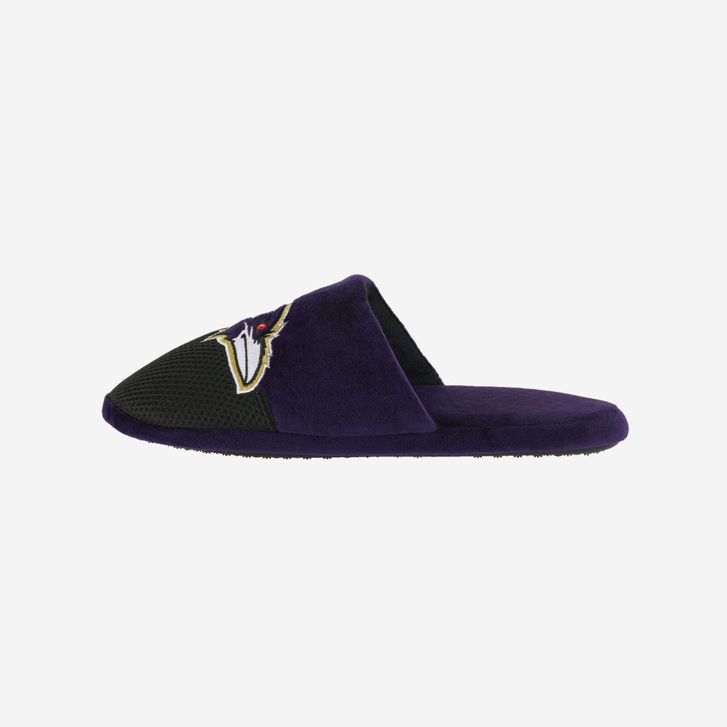 Baltimore Ravens Team Logo Staycation Slipper FOCO S - FOCO.com