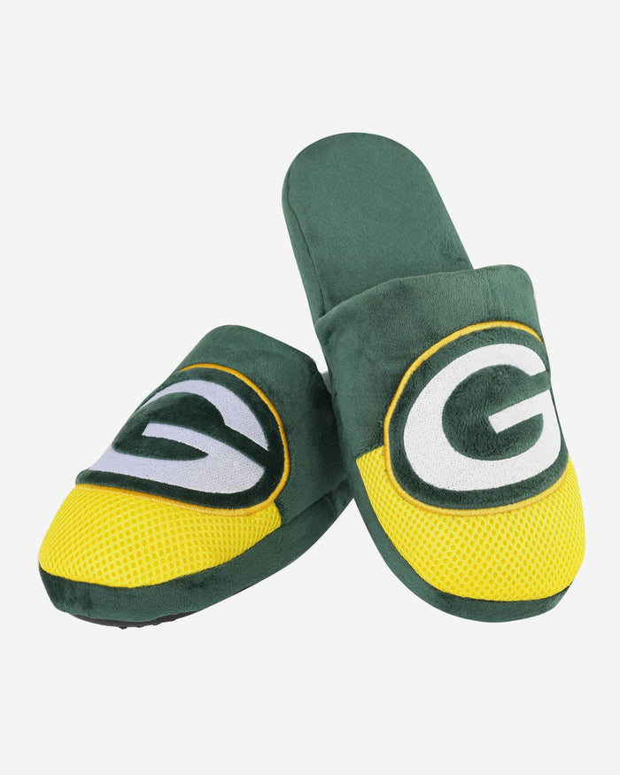 Green Bay Packers Team Logo Staycation Slipper FOCO - FOCO.com