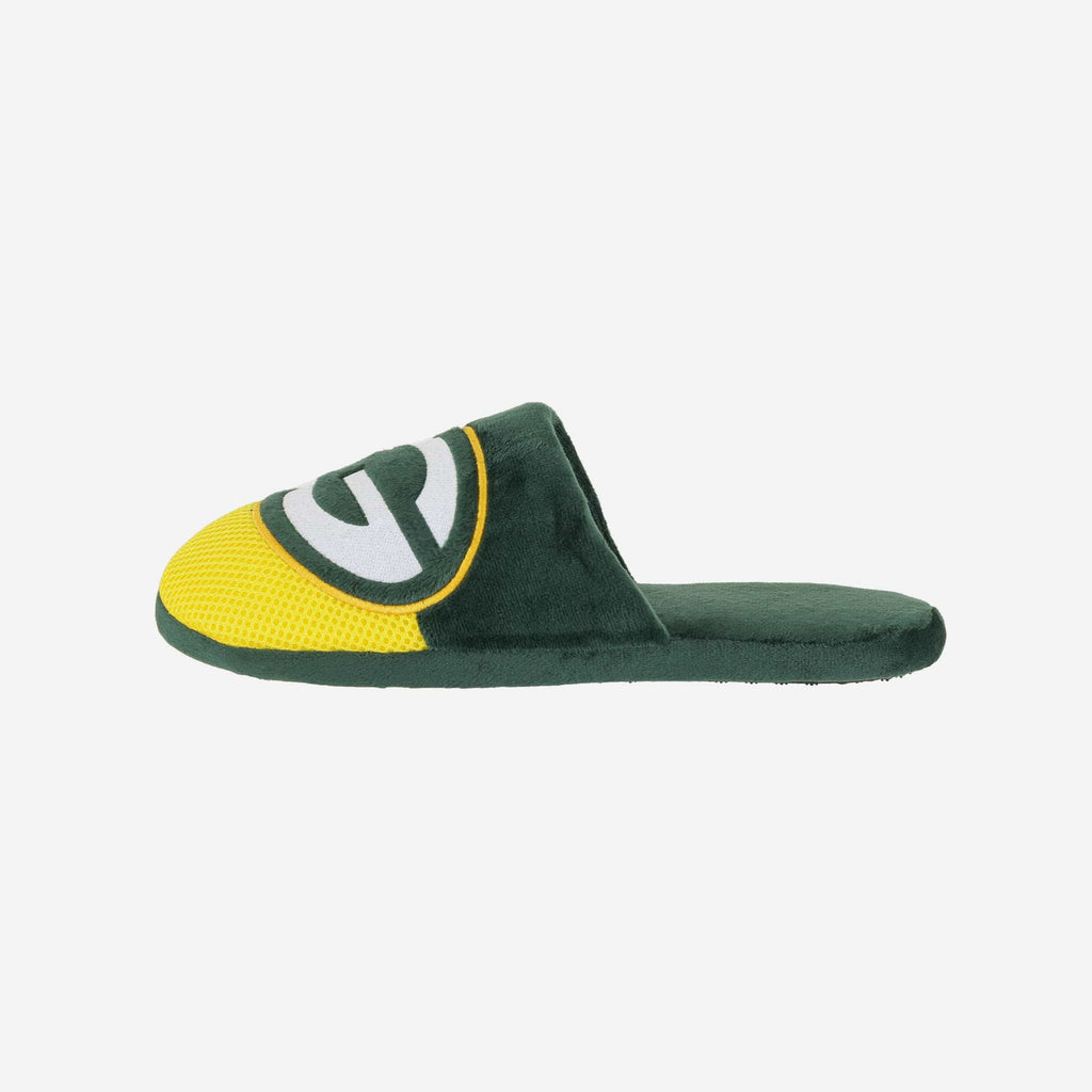 Green Bay Packers Team Logo Staycation Slipper FOCO S - FOCO.com