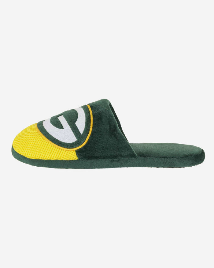 Green Bay Packers Team Logo Staycation Slipper FOCO S - FOCO.com