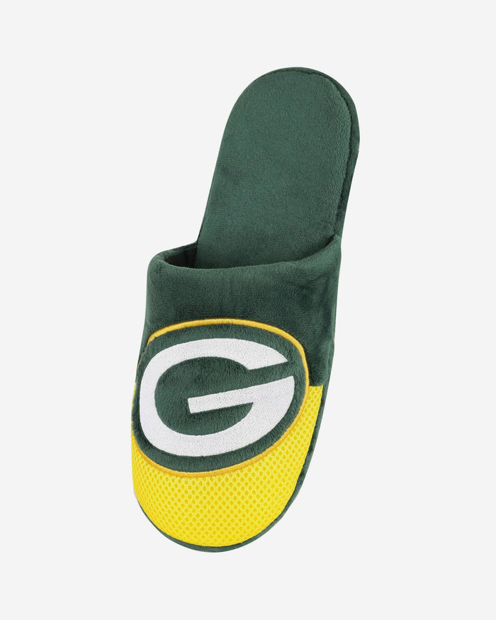 Green Bay Packers Team Logo Staycation Slipper FOCO - FOCO.com