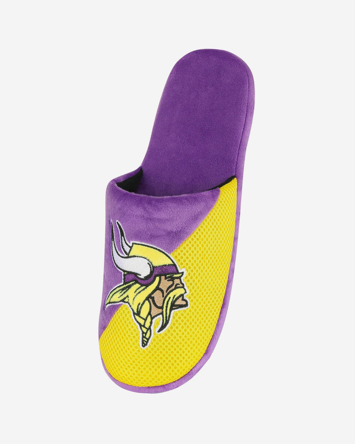 Minnesota Vikings Team Logo Staycation Slipper FOCO - FOCO.com