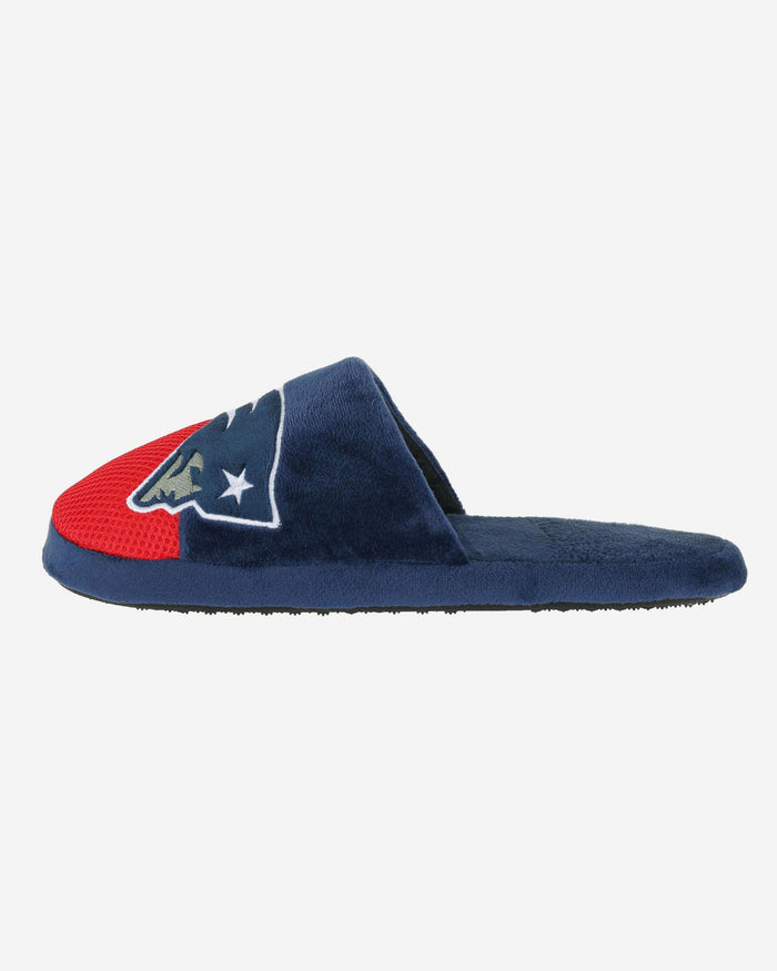 New England Patriots Team Logo Staycation Slipper FOCO S - FOCO.com