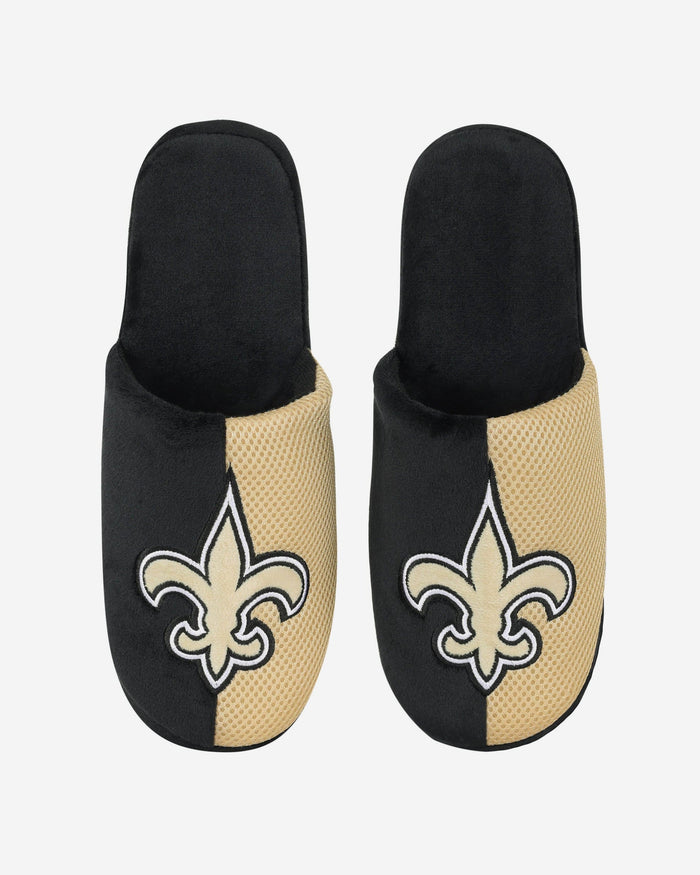 New Orleans Saints Team Logo Staycation Slipper FOCO - FOCO.com