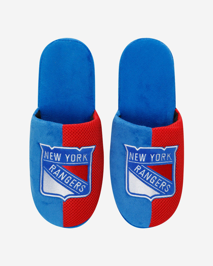 New York Rangers Team Logo Staycation Slipper FOCO - FOCO.com