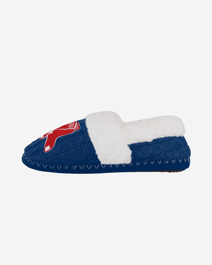 Boston Red Sox Womens Team Color Moccasin Slipper FOCO - FOCO.com