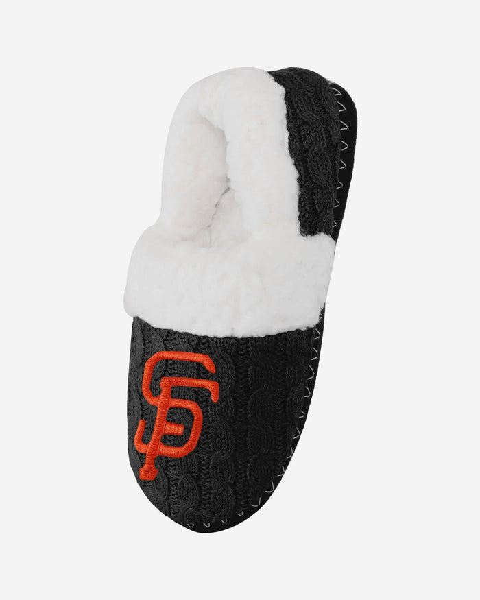 San Francisco Giants Womens Team Color Moccasin Slipper FOCO - FOCO.com