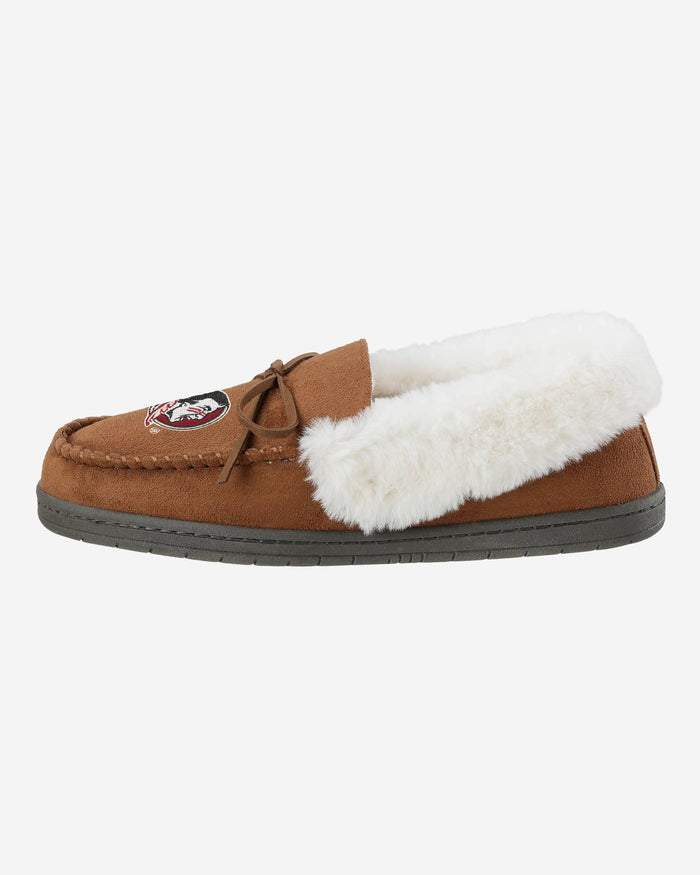 Florida State Seminoles Womens Tan Moccasin Slipper FOCO S - FOCO.com