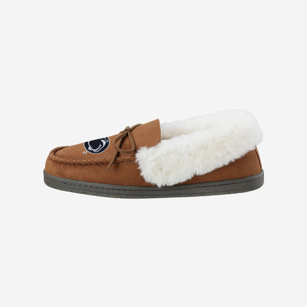 Penn State Nittany Lions Womens Tan Moccasin Slipper FOCO S - FOCO.com