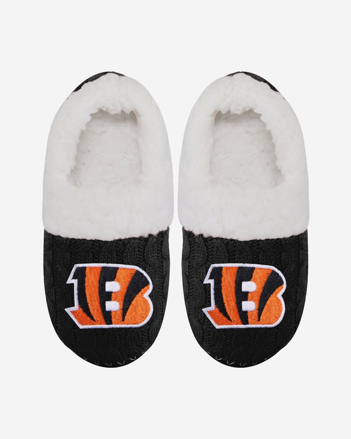 Cincinnati Bengals Womens Team Color Moccasin Slipper FOCO - FOCO.com