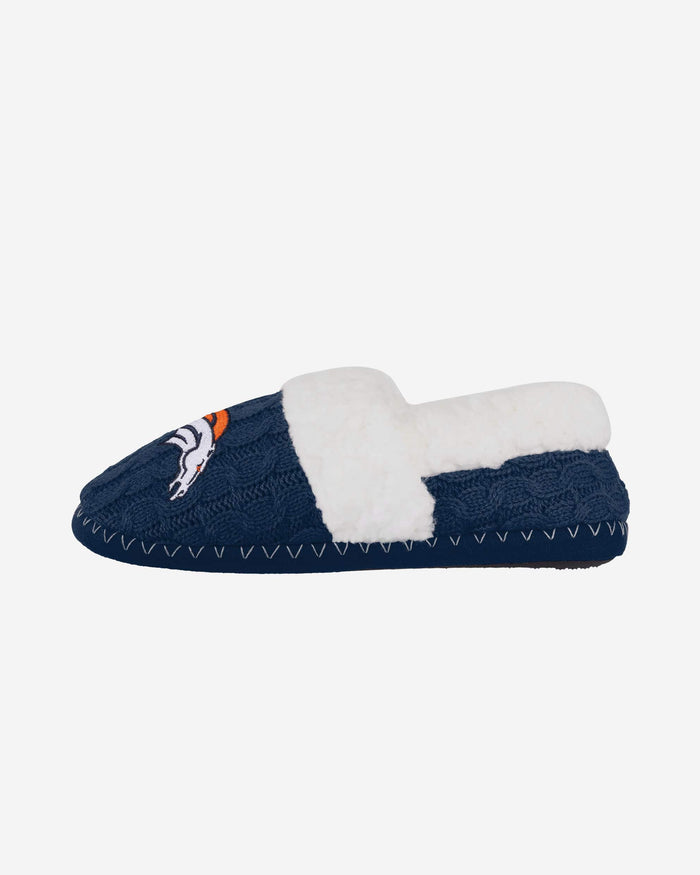 Denver Broncos Womens Team Color Moccasin Slipper FOCO S - FOCO.com