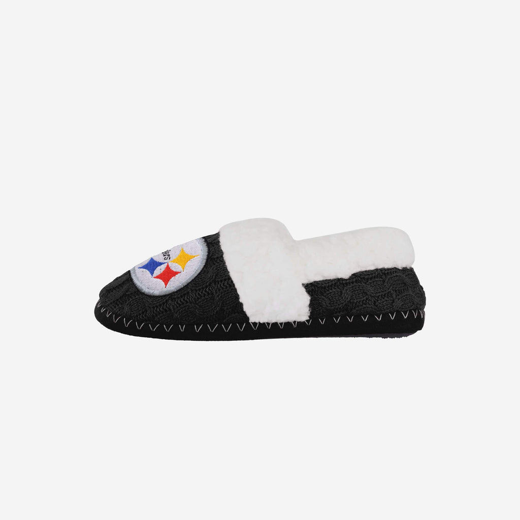 Pittsburgh Steelers Womens Team Color Moccasin Slipper FOCO S - FOCO.com