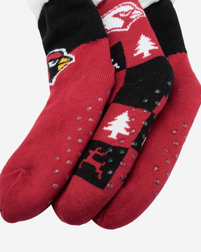 Arizona Cardinals Womens Fan Footy 3 Pack Slipper Socks FOCO - FOCO.com