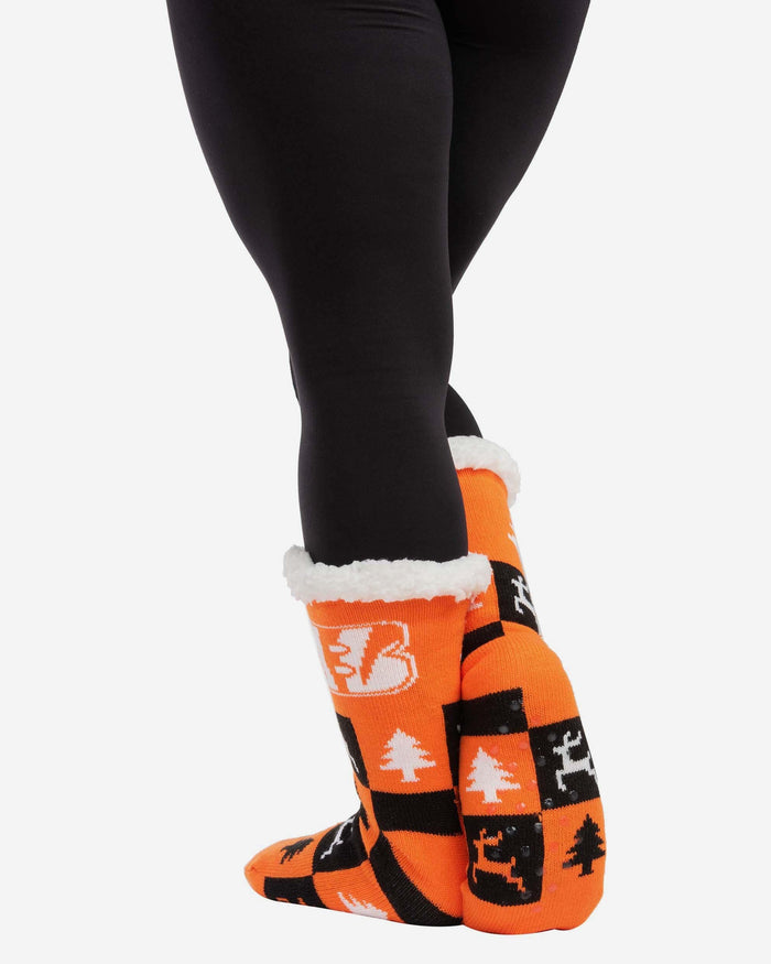 Cincinnati Bengals Womens Fan Footy 3 Pack Slipper Socks FOCO - FOCO.com