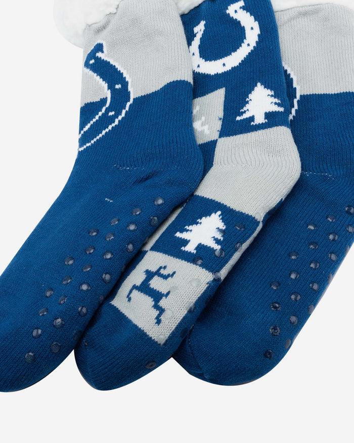 Indianapolis Colts Womens Fan Footy 3 Pack Slipper Socks FOCO - FOCO.com