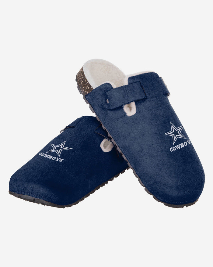 Dallas Cowboys Womens Fur Buckle Clog Slipper FOCO - FOCO.com