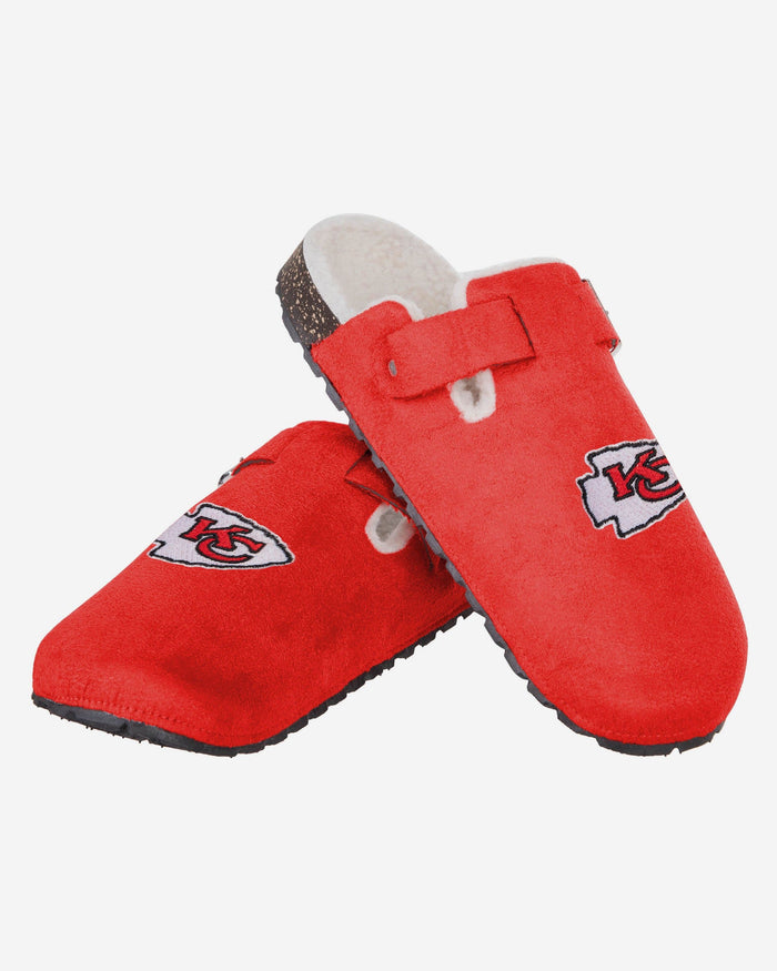 Kansas City Chiefs Womens Fur Buckle Clog Slipper FOCO - FOCO.com