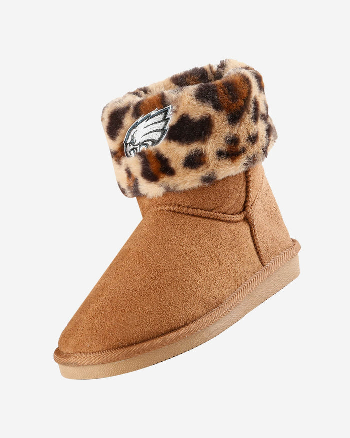 Philadelphia Eagles Womens Cheetah Fur Boot FOCO - FOCO.com