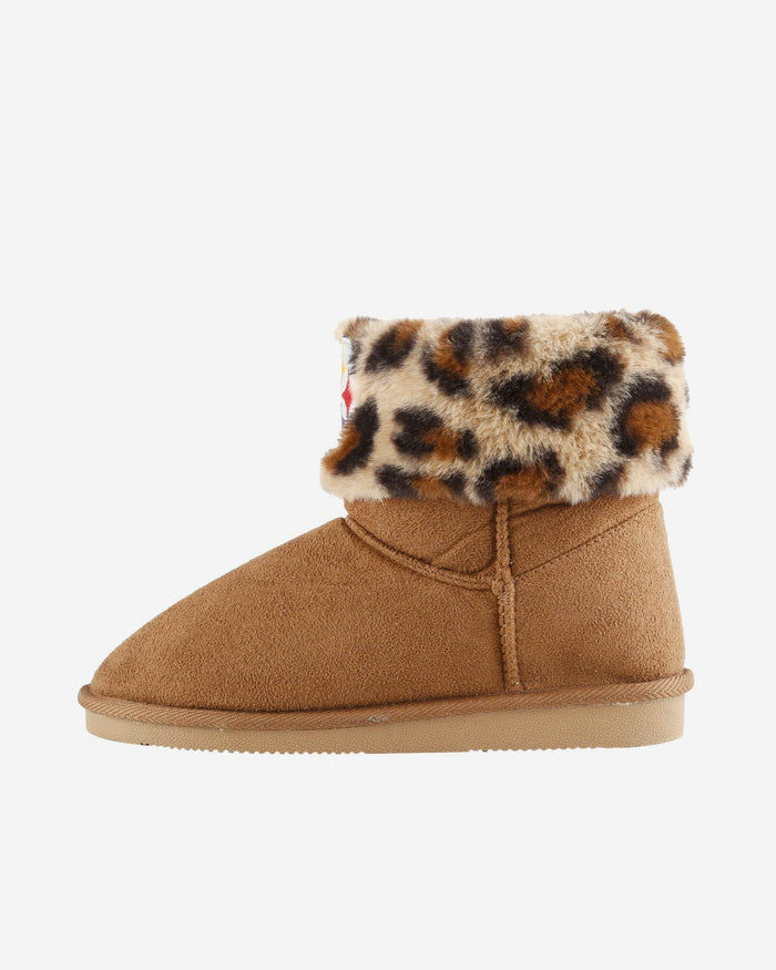 Pittsburgh Steelers Womens Cheetah Fur Boot FOCO S - FOCO.com