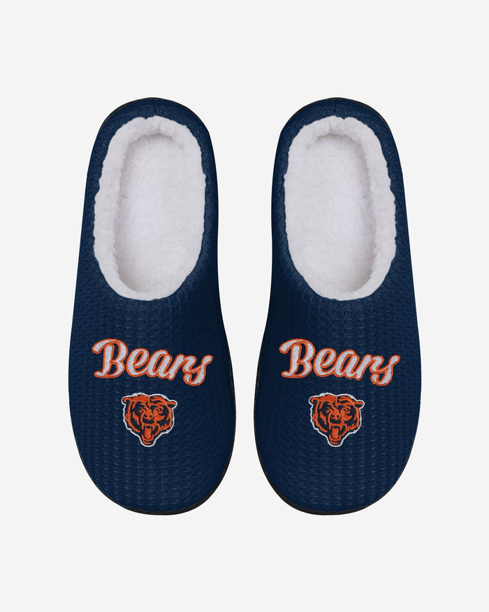 Chicago Bears Womens Sherpa Lined Memory Foam Slipper FOCO - FOCO.com