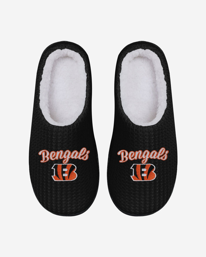 Cincinnati Bengals Womens Sherpa Lined Memory Foam Slipper FOCO - FOCO.com