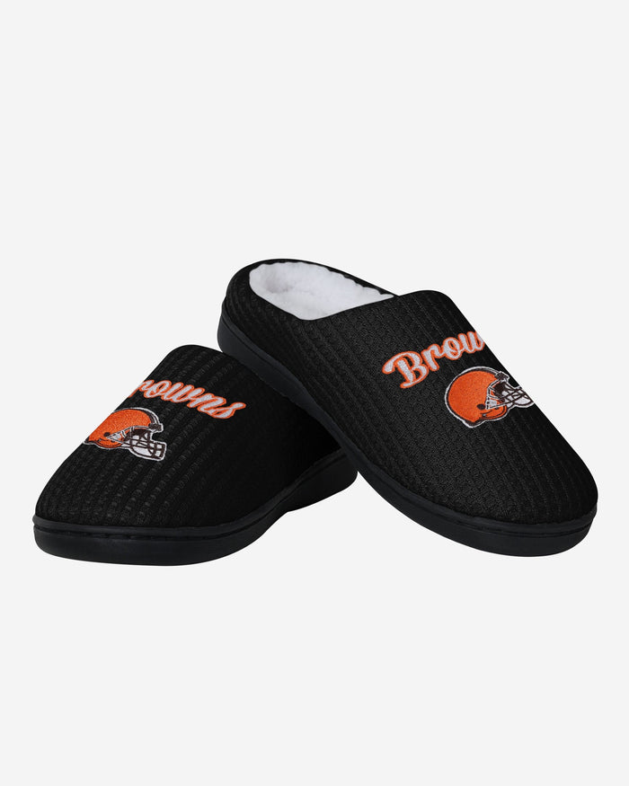 Cleveland Browns Womens Sherpa Lined Memory Foam Slipper FOCO - FOCO.com