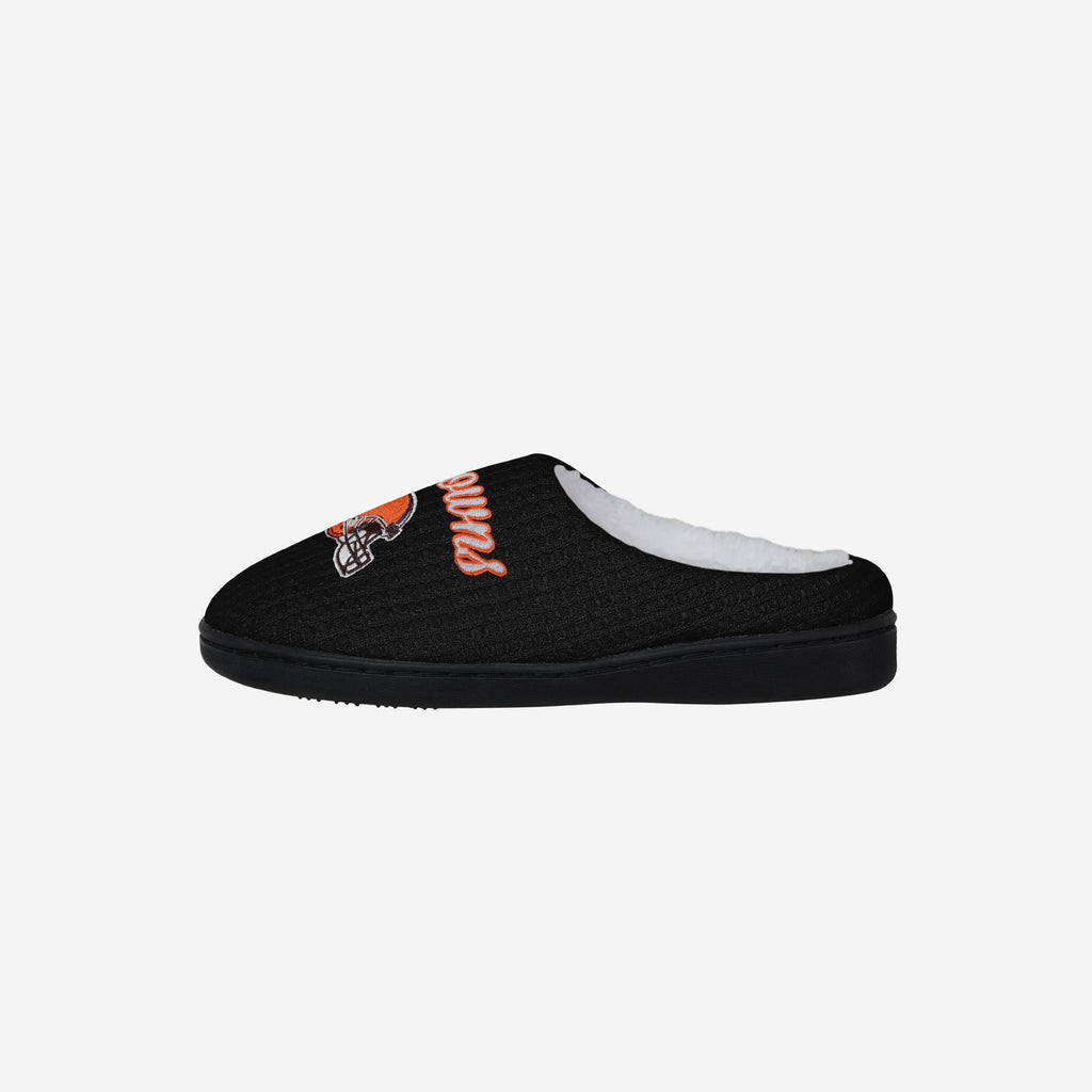 Cleveland Browns Womens Sherpa Lined Memory Foam Slipper FOCO S - FOCO.com