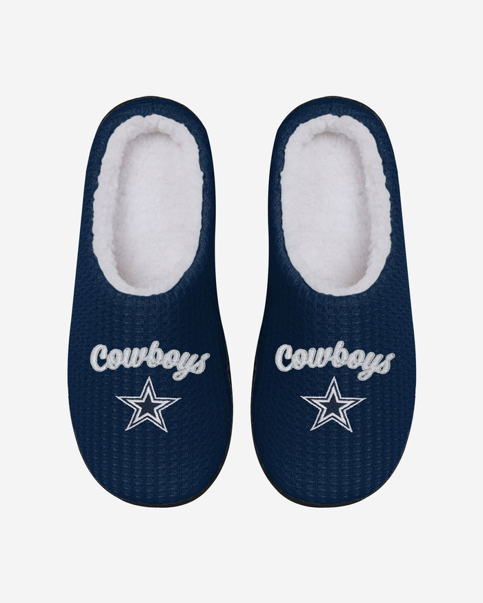 Dallas Cowboys Womens Sherpa Lined Memory Foam Slipper FOCO - FOCO.com