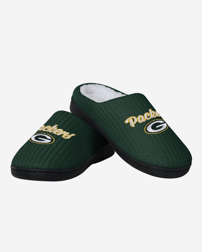 Green Bay Packers Womens Sherpa Lined Memory Foam Slipper FOCO - FOCO.com