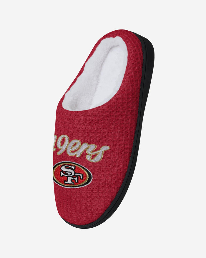 San Francisco 49ers Womens Sherpa Lined Memory Foam Slipper FOCO - FOCO.com
