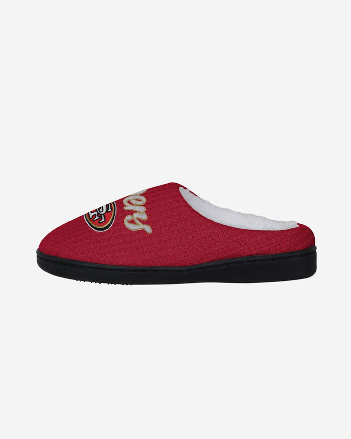 San Francisco 49ers Womens Sherpa Lined Memory Foam Slipper FOCO S - FOCO.com