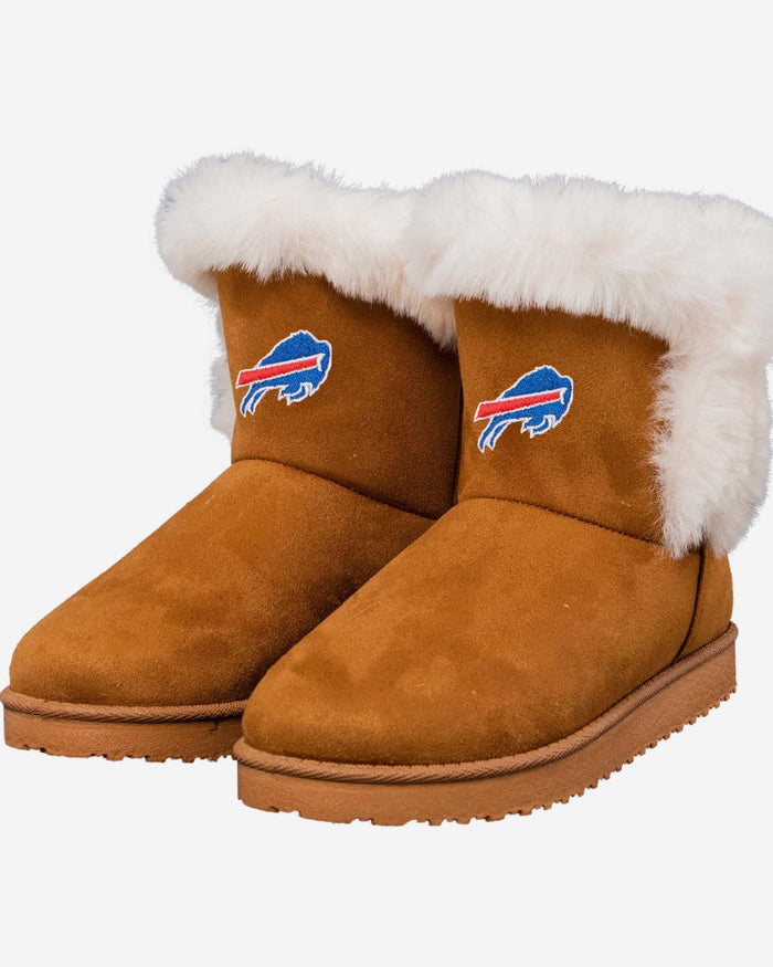 Buffalo Bills Womens White Fur Boot FOCO - FOCO.com