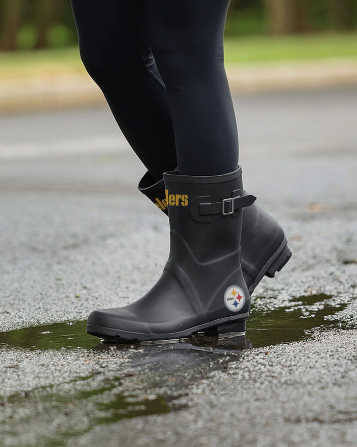 Pittsburgh Steelers Womens Storm Ready Rain Boot FOCO - FOCO.com