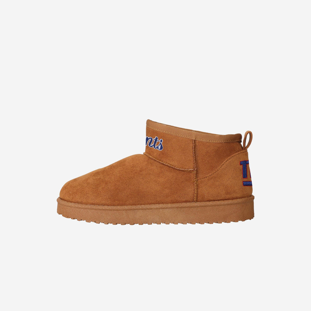 New York Giants Womens Team Logo Fuzzy Fan Boot FOCO 6 - FOCO.com